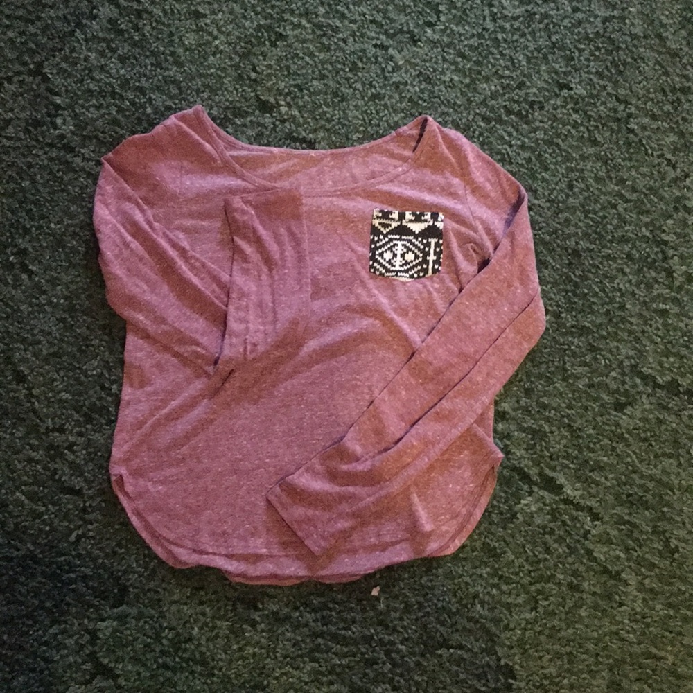 Cute kids bohemian maroon T-shirt